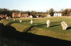 view of the ditch and stones from the bank (Richard Mudhar 96)