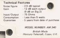 booster tech specs