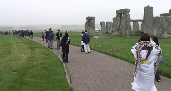 Visitors to Stonehenge